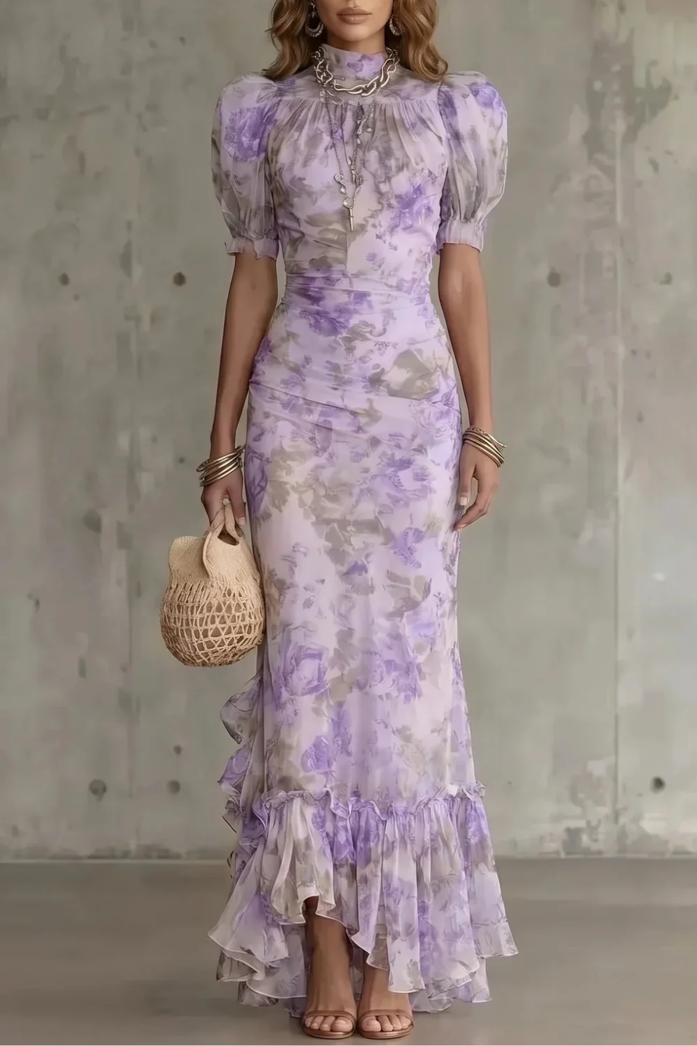 Roselique – Romantic floral silhouette – Maxi dress - Image 5