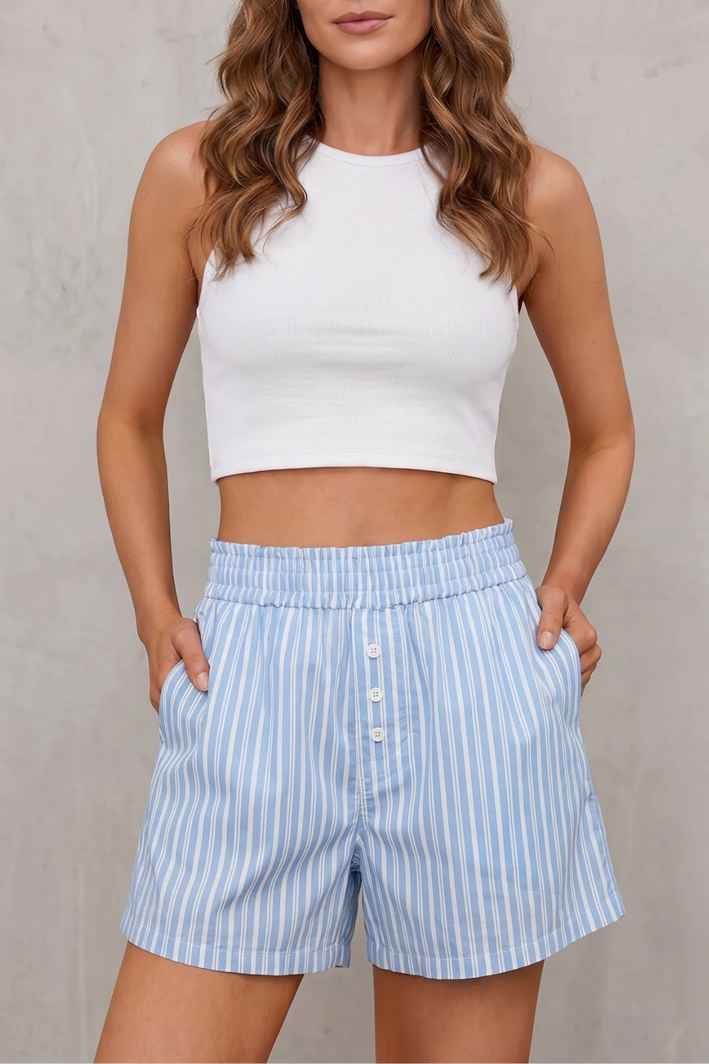 Roselisse – Striped relaxed charm – Casual shorts - Image 17