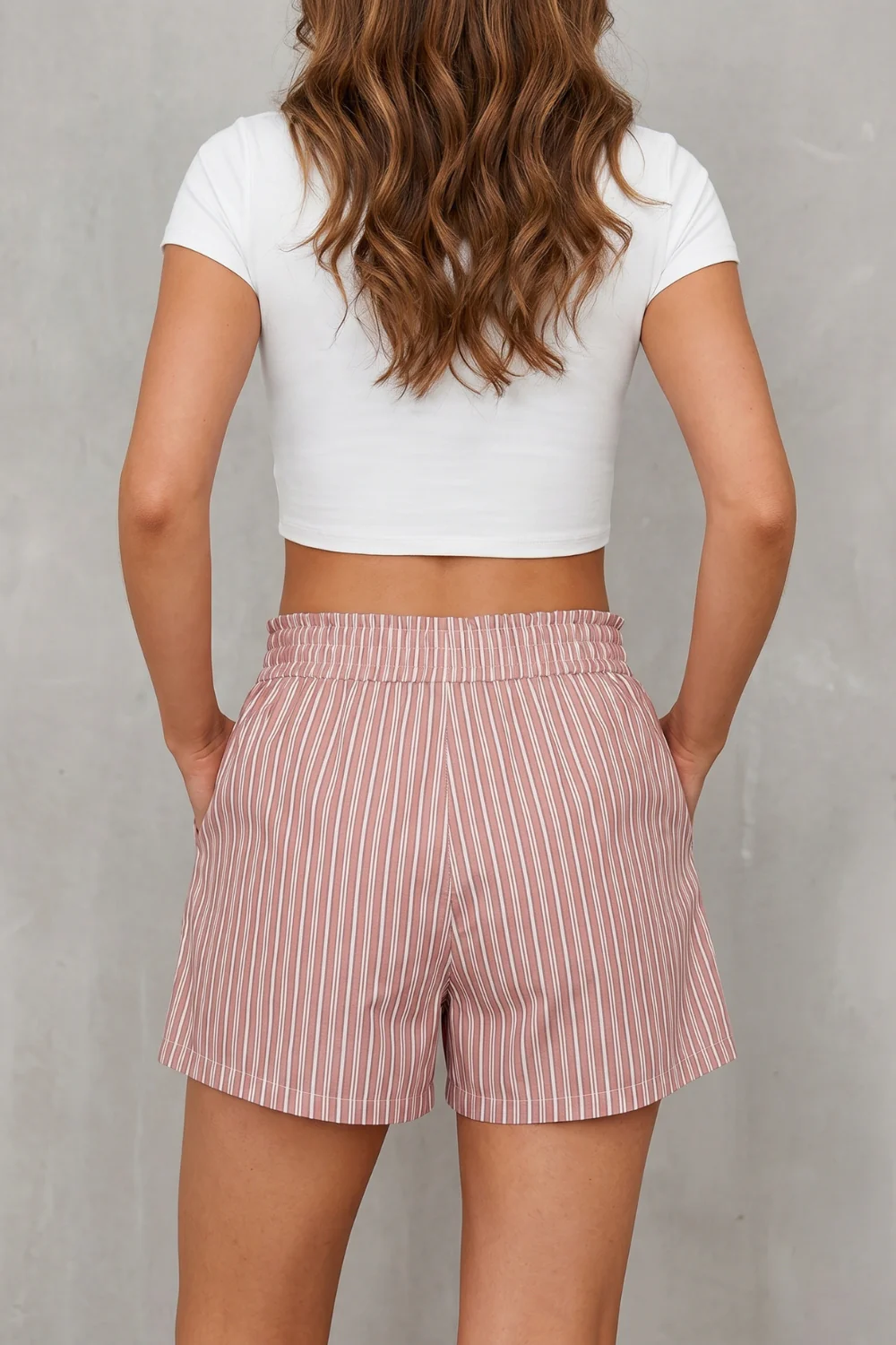Roselisse – Striped relaxed charm – Casual shorts - Image 4