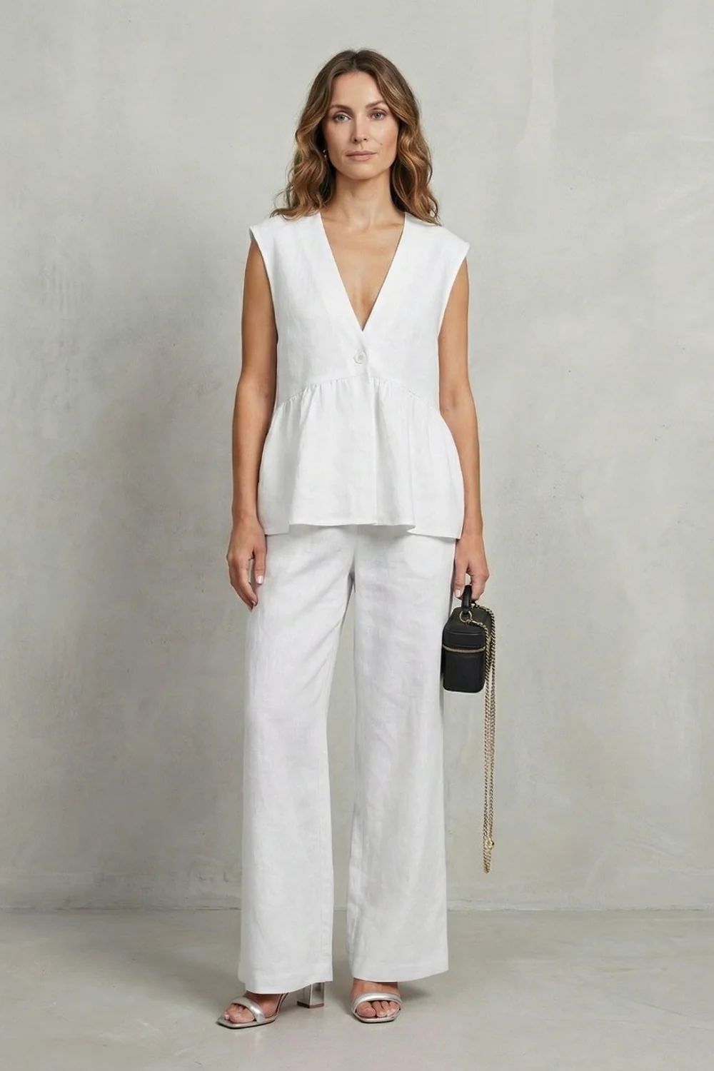 Rosélune – Soft ruffle elegance – Top and trouser set - Image 10