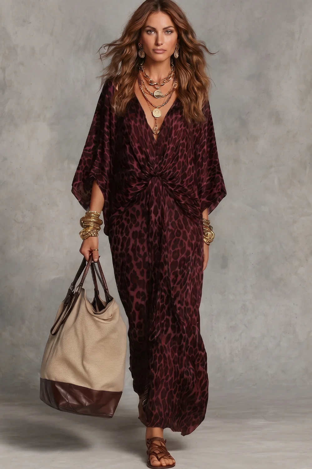 Savaréa – Wild elegance drape – Maxi dress - Image 10