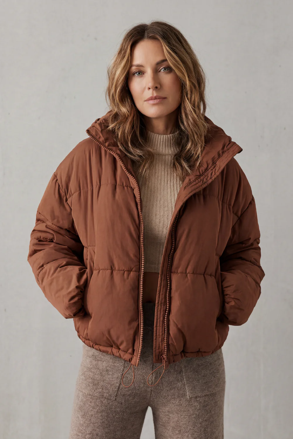 Savillonne – Quilted comfort – Cropped puffer jacket - Image 2