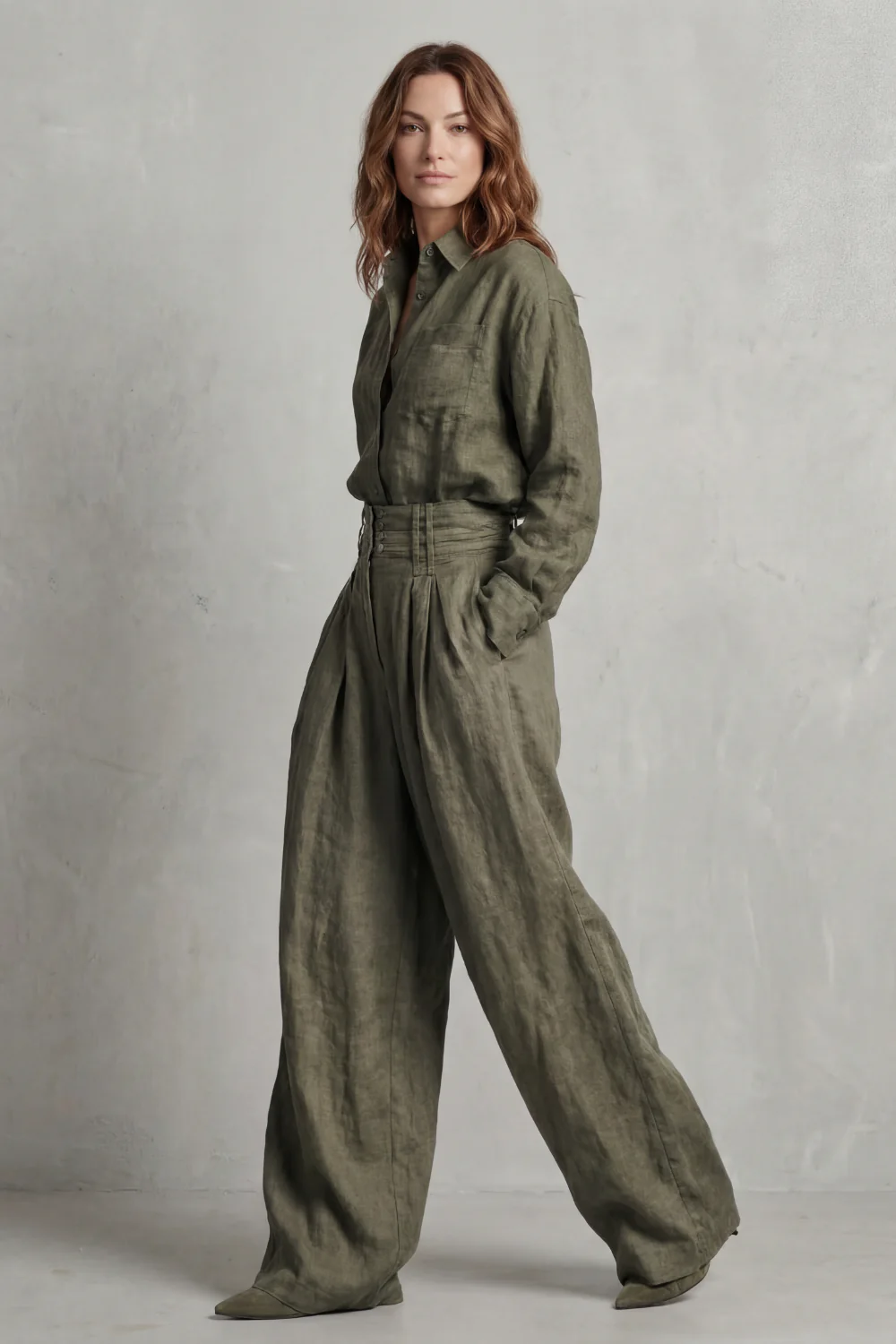 Savrielle – Relaxed neutral tailoring – Two-piece set - Image 3