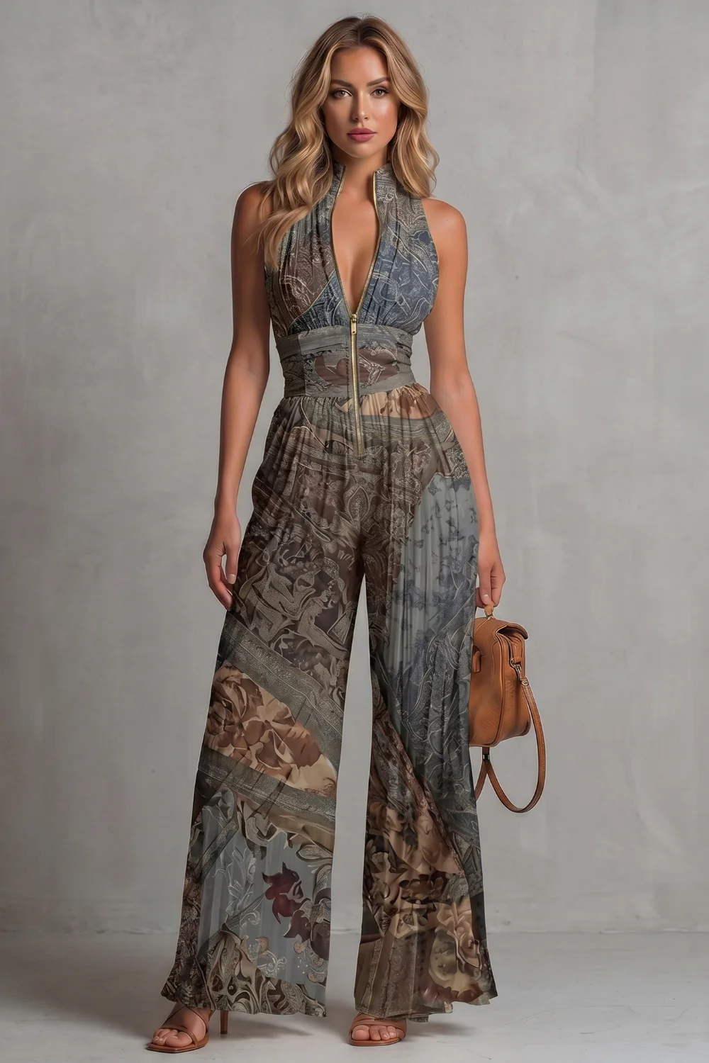 Seraphina – Pleated halter elegance – Wide-leg jumpsuit - Image 12