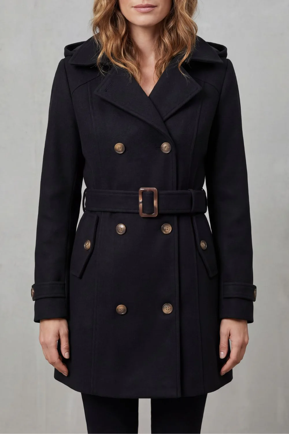 Solivane – Tailored elegance – Hooded trench coat