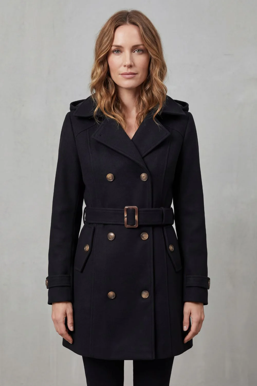 Solivane – Tailored elegance – Hooded trench coat - Image 2