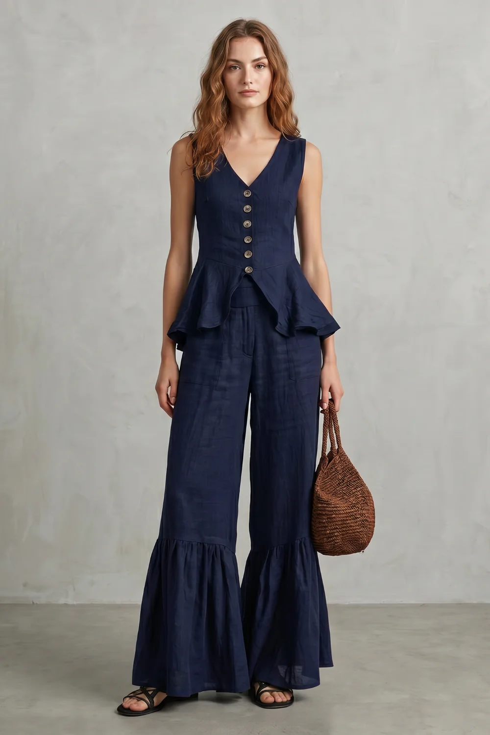 Solivette – Ruffled resort elegance – Trouser set - Image 10