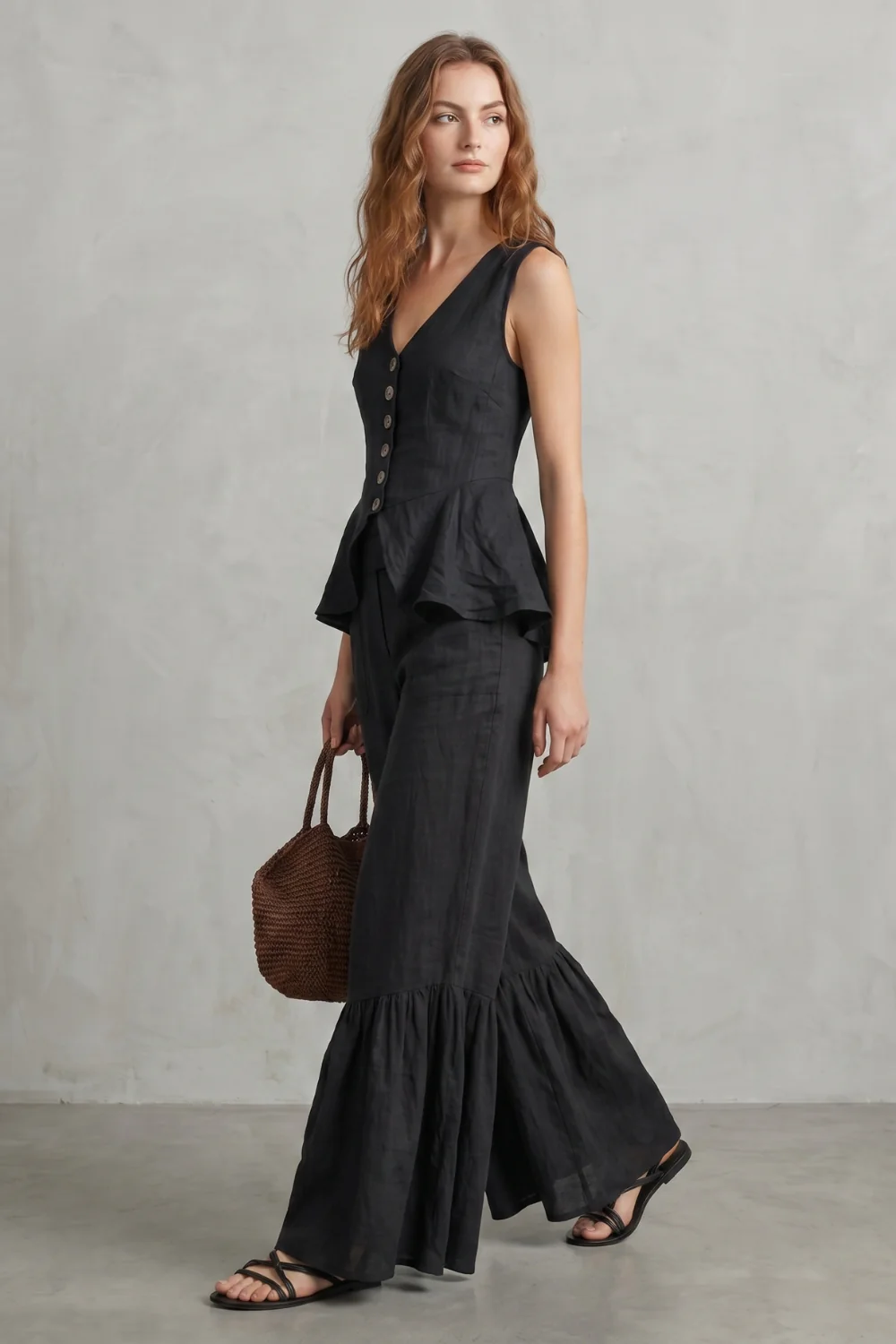 Solivette – Ruffled resort elegance – Trouser set - Image 3
