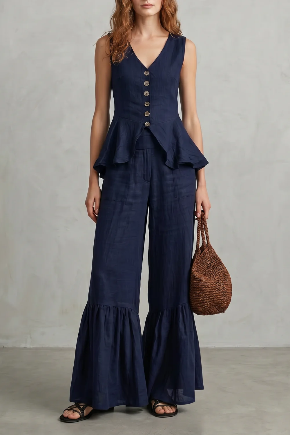 Solivette – Ruffled resort elegance – Trouser set - Image 9