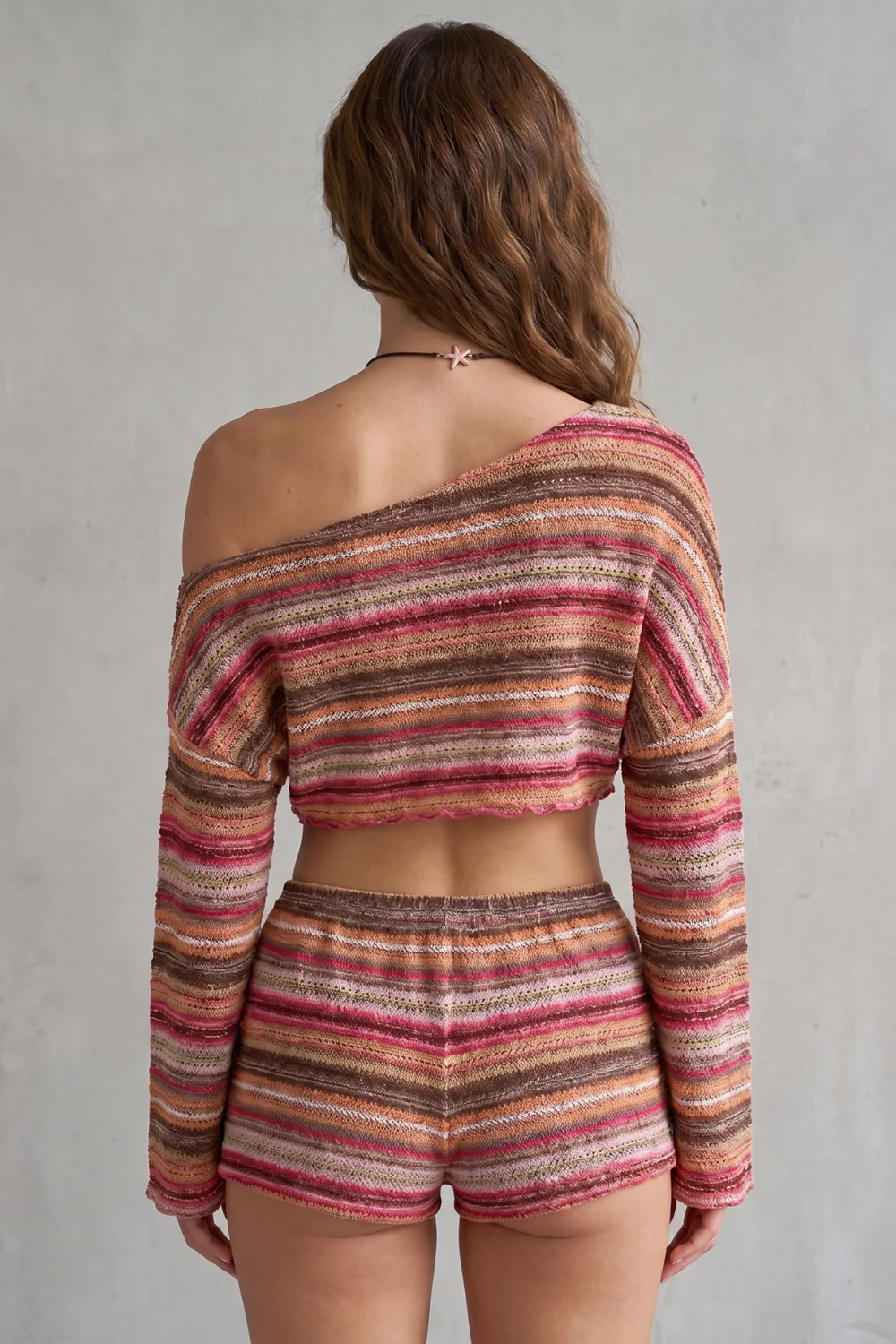 Sorélia – Bohemian stripe allure – Shorts set - Image 4
