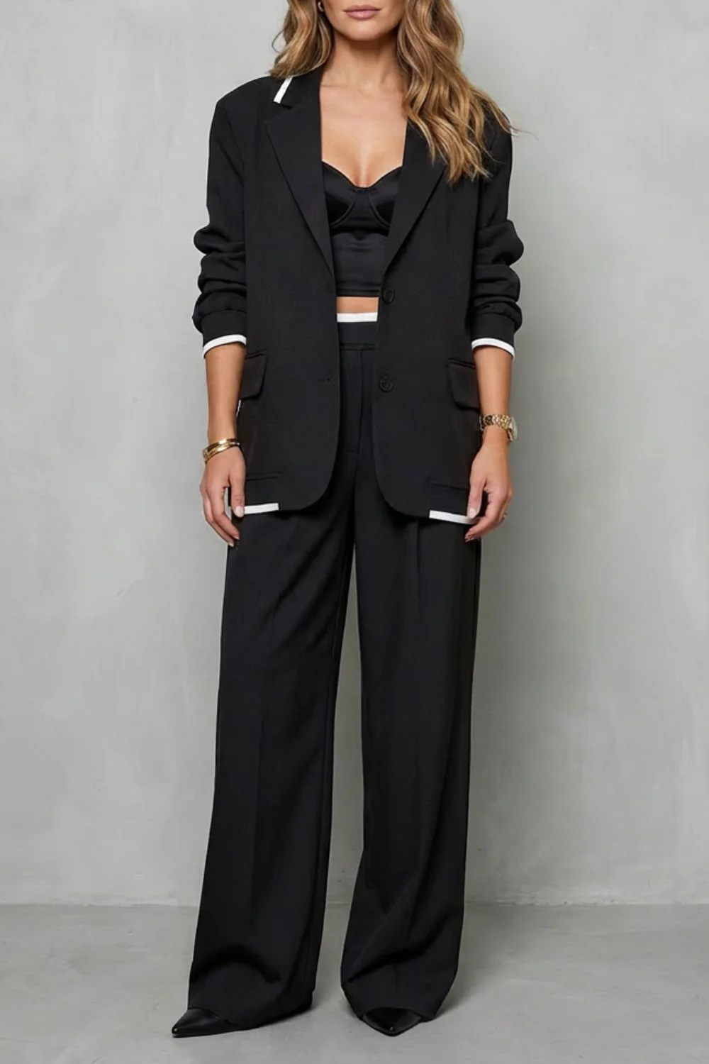 Talia – Elegant Wide-Leg Pantsuit Set – Two-Piece Power Look - Image 5