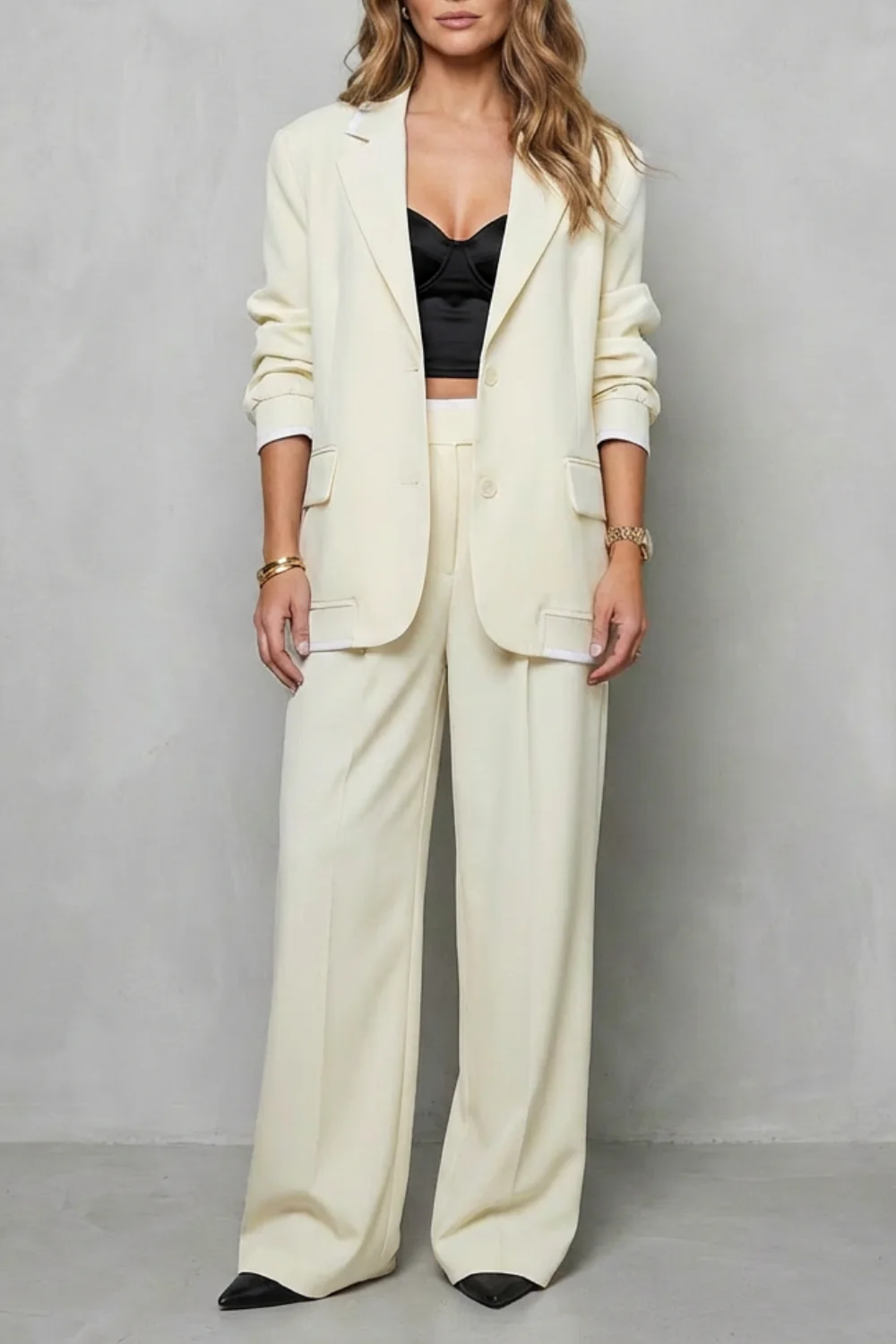 Talia – Elegant Wide-Leg Pantsuit Set – Two-Piece Power Look - Image 7