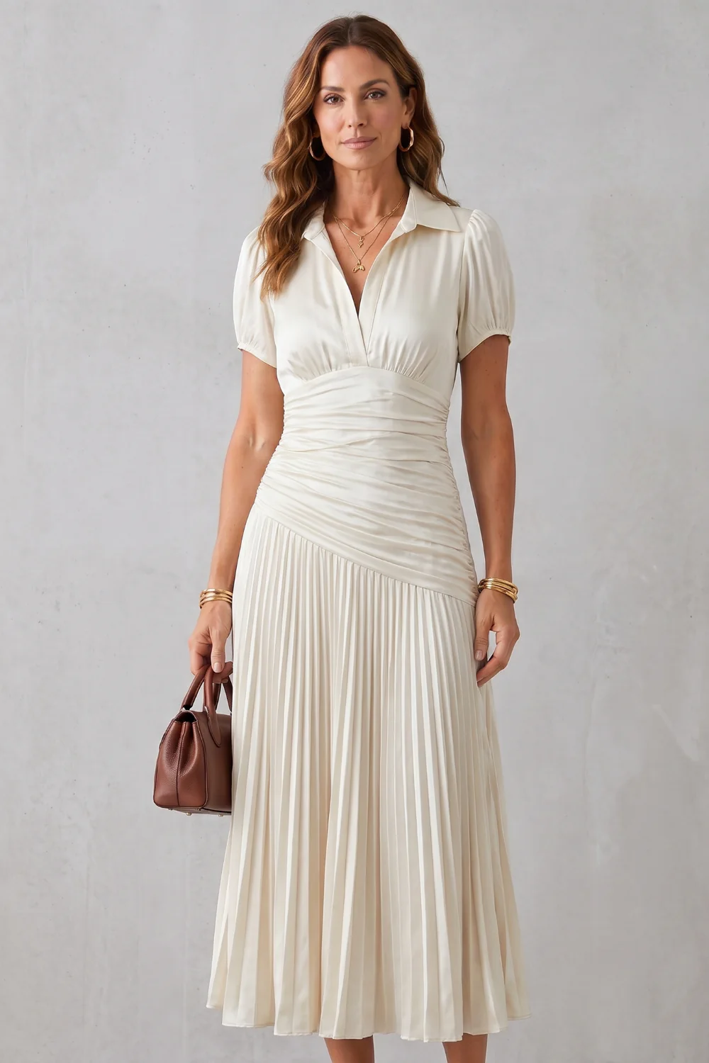 Theodelle – Pleated waist refinement – Midi dress - Image 10