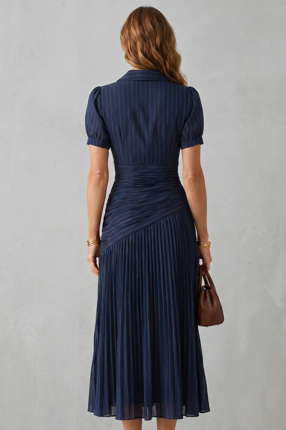 Theodelle – Pleated waist refinement – Midi dress - Image 4