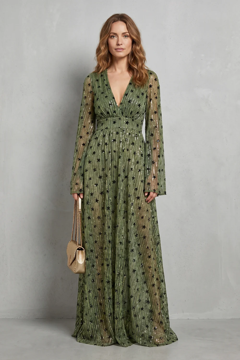 Valessia – Shimmering bohemian elegance – Maxi dress - Image 2