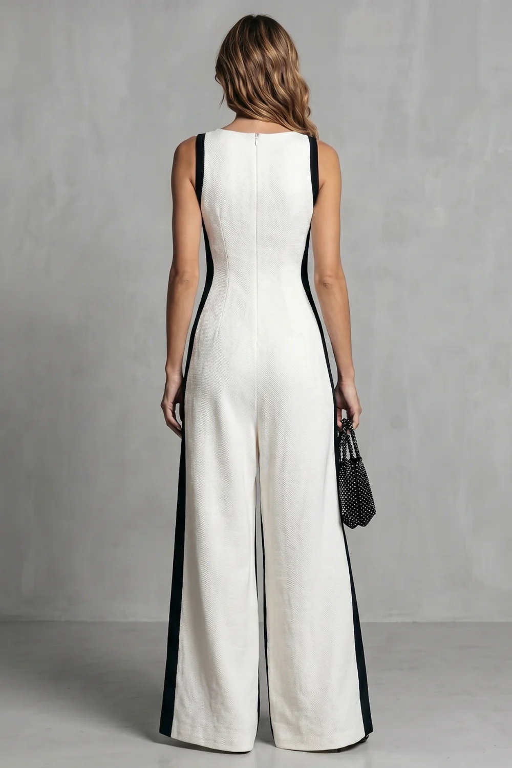 Valmora – Striking contrast design – Wide-leg jumpsuit - Image 4