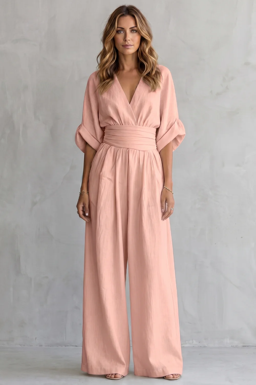 Valoria – Draped waist elegance – Wide-leg jumpsuit - Image 14