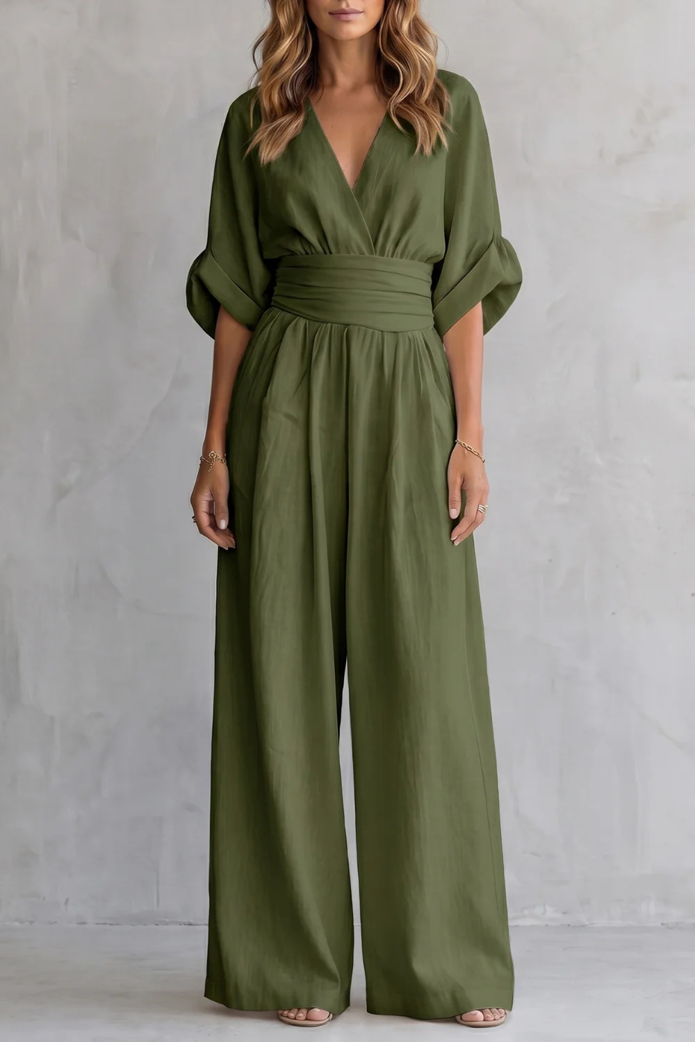 Valoria – Draped waist elegance – Wide-leg jumpsuit - Image 15