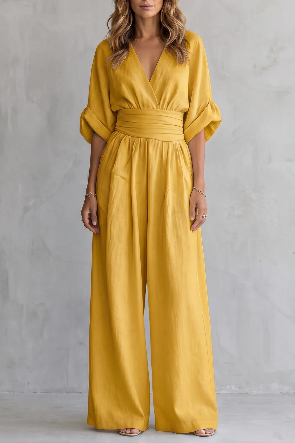 Valoria – Draped waist elegance – Wide-leg jumpsuit - Image 17