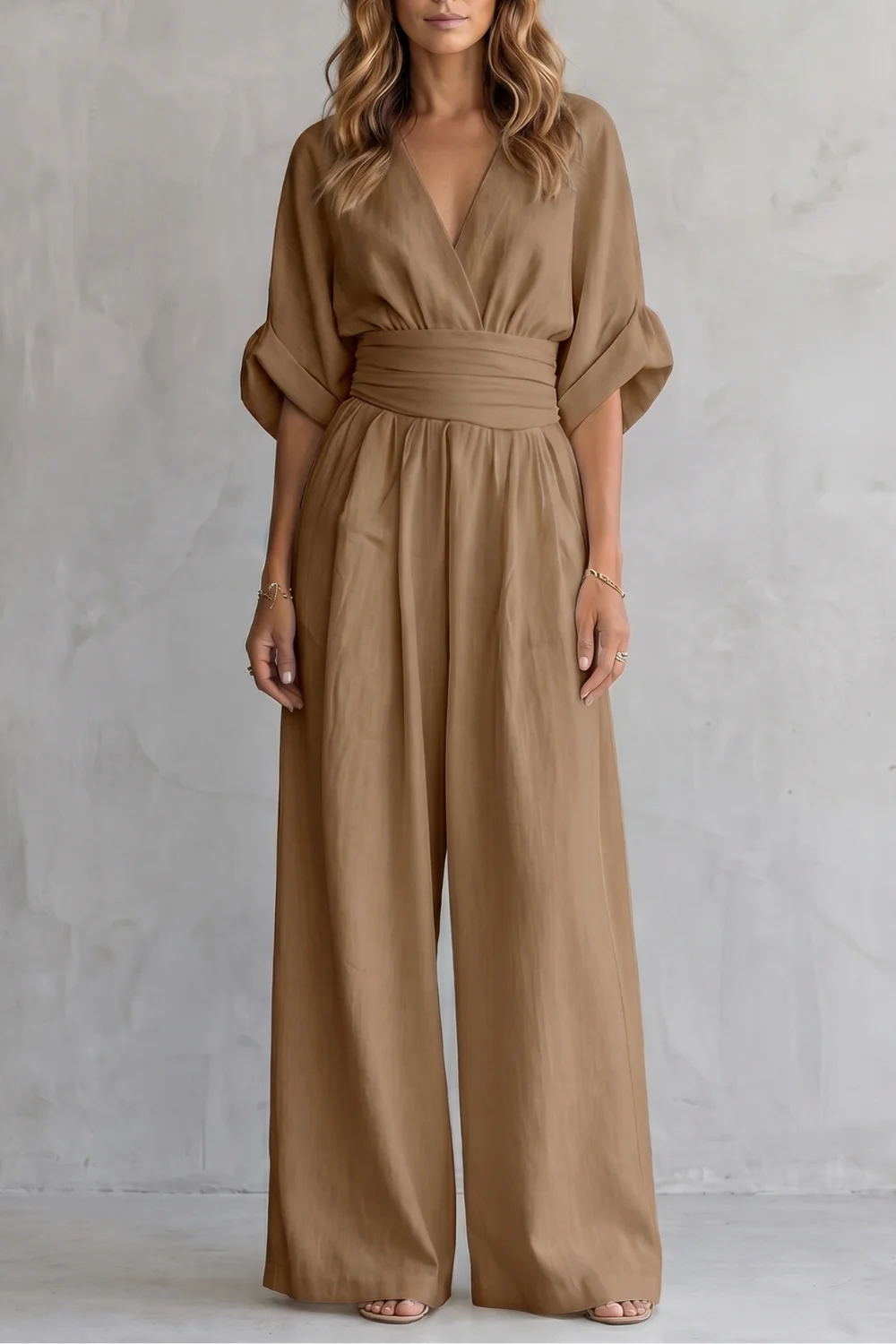 Valoria – Draped waist elegance – Wide-leg jumpsuit - Image 19