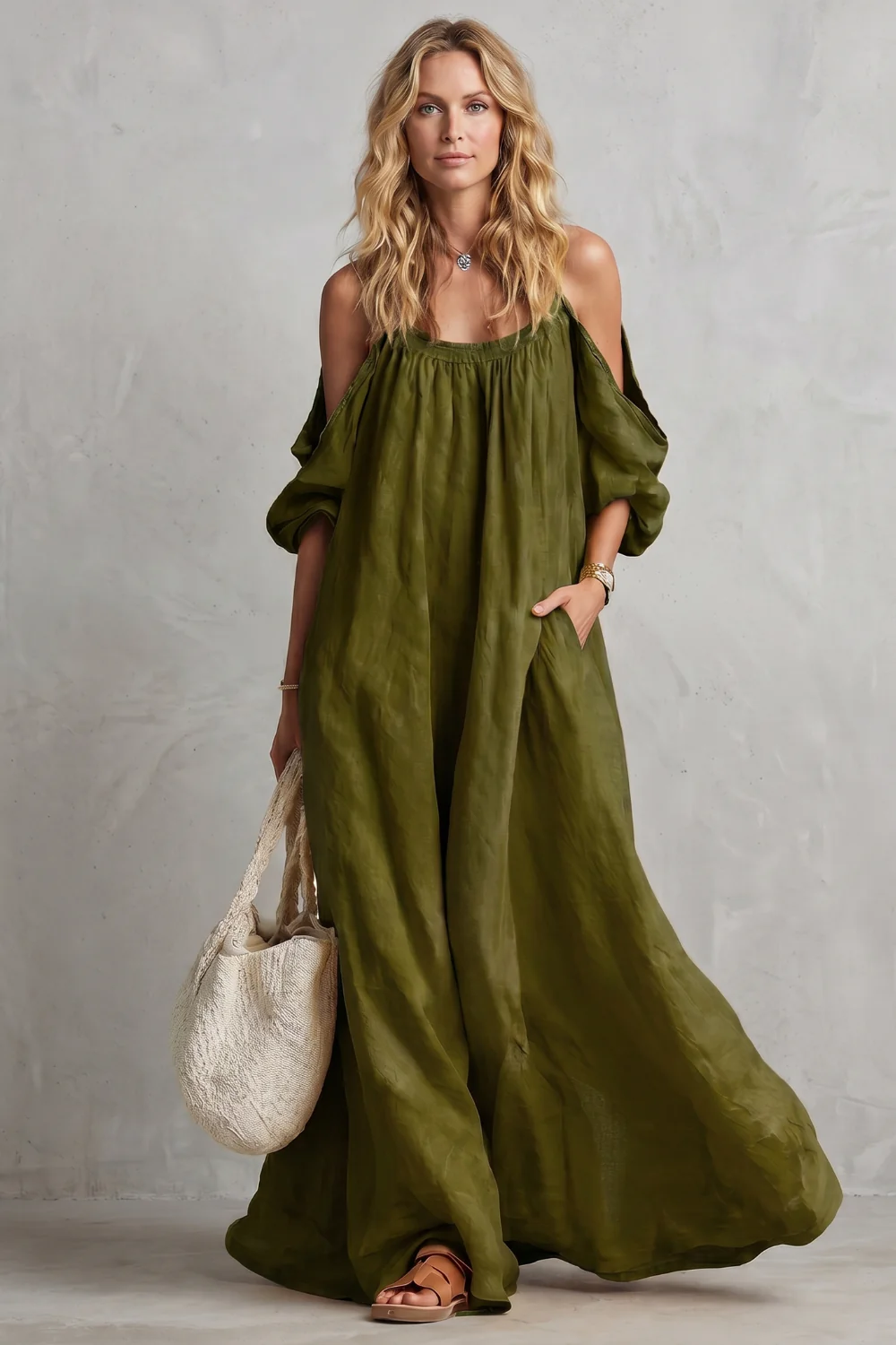 Velmira – Flowing bohemian silhouette – Maxi dress - Image 10