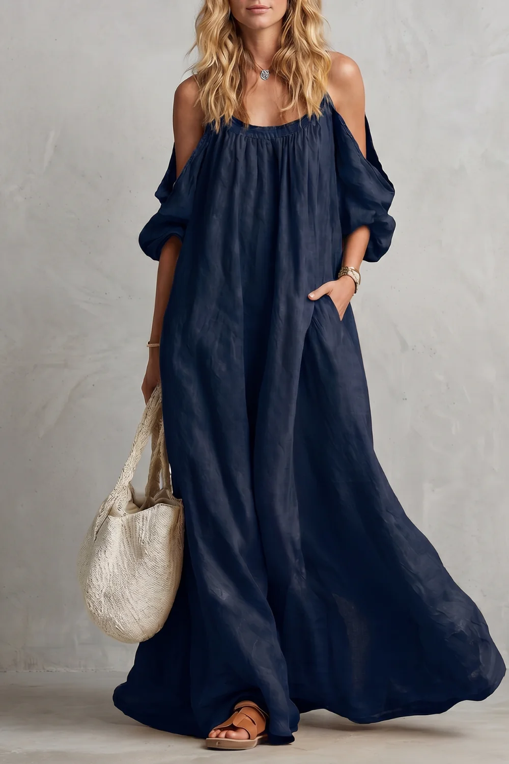 Velmira – Flowing bohemian silhouette – Maxi dress - Image 11