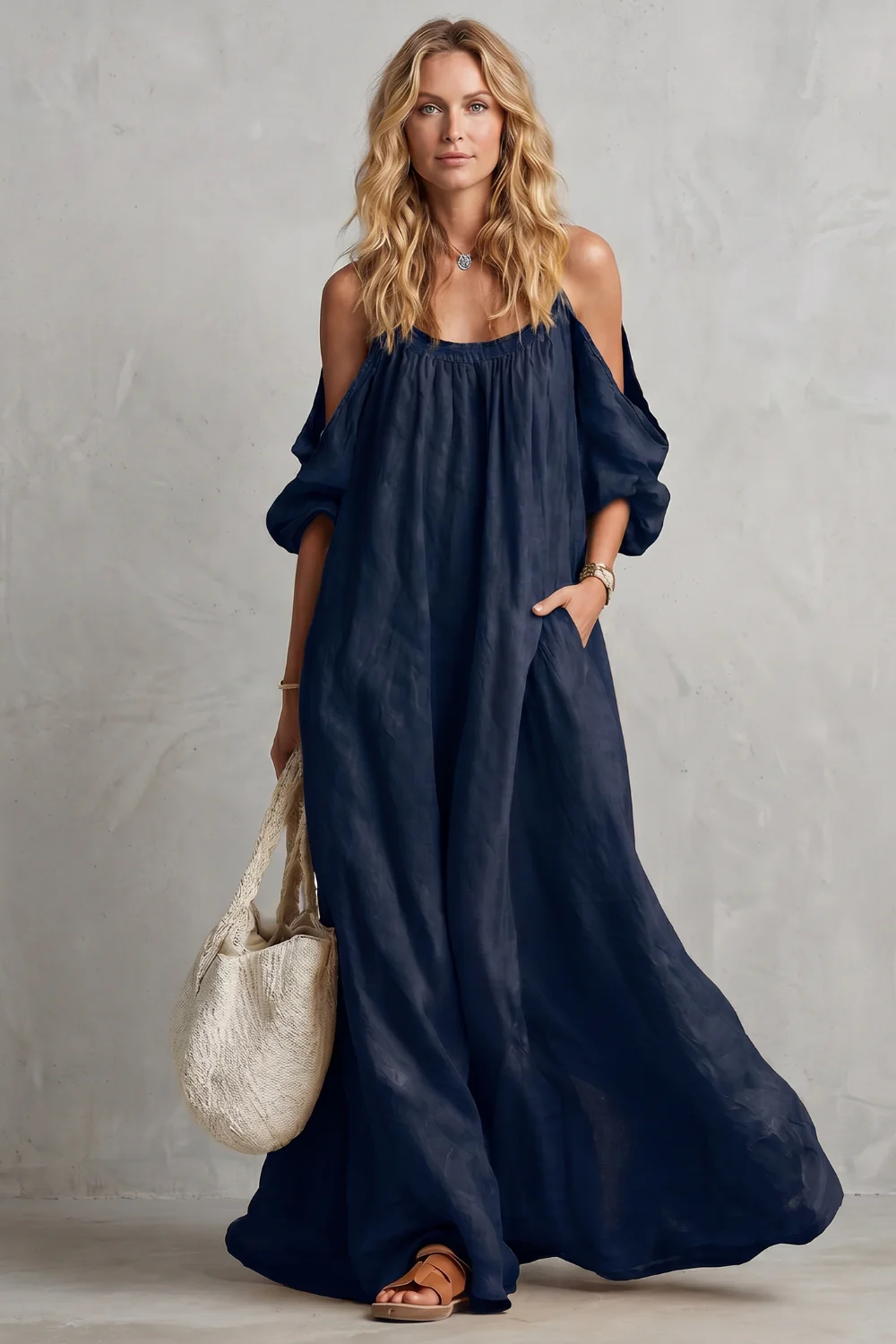 Velmira – Flowing bohemian silhouette – Maxi dress - Image 12