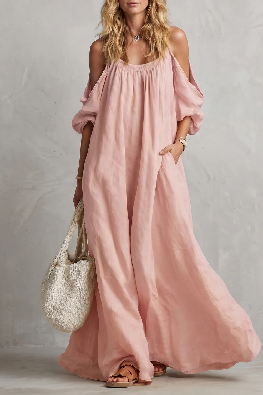 Velmira – Flowing bohemian silhouette – Maxi dress - Image 13