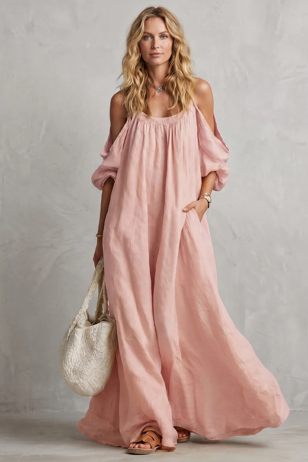 Velmira – Flowing bohemian silhouette – Maxi dress - Image 14