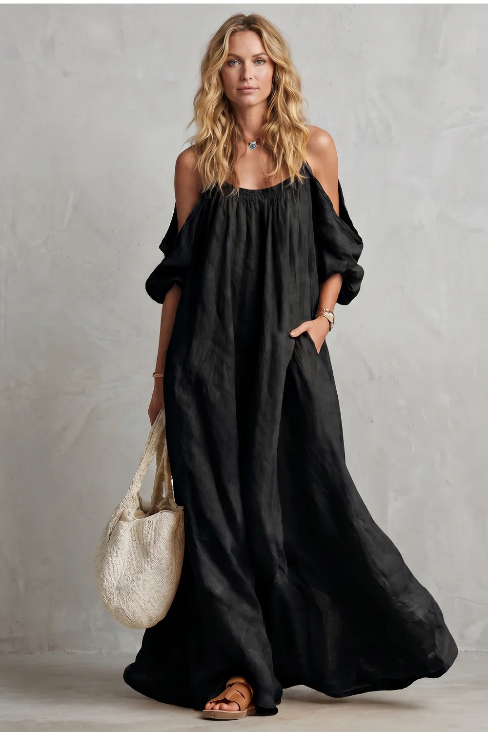 Velmira – Flowing bohemian silhouette – Maxi dress - Image 6