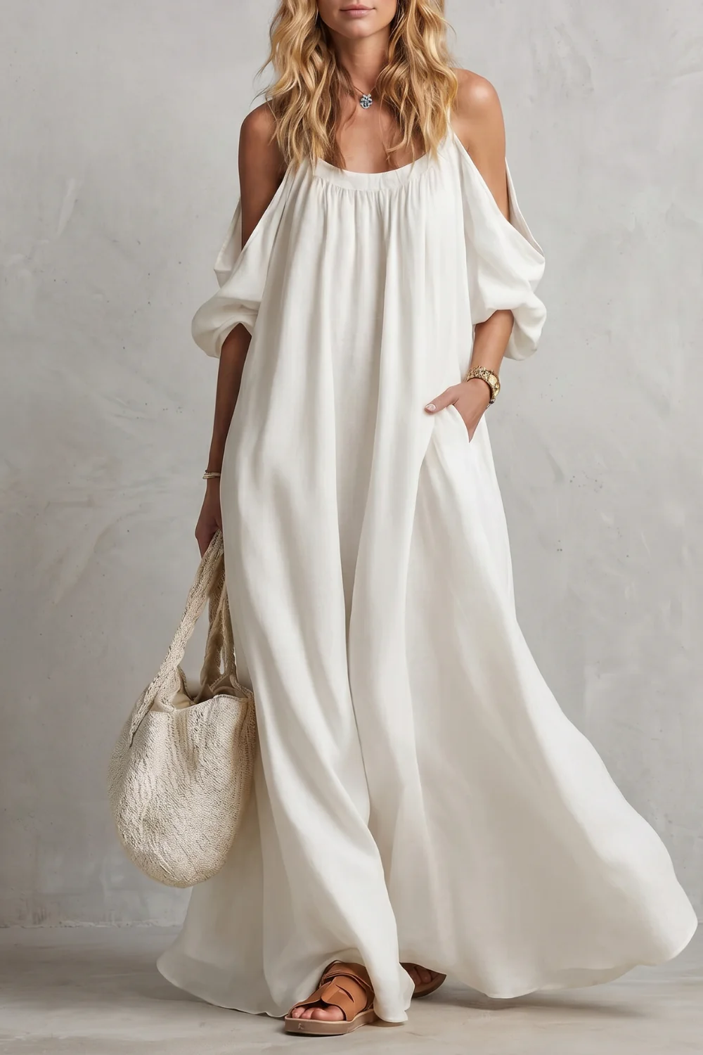 Velmira – Flowing bohemian silhouette – Maxi dress - Image 7