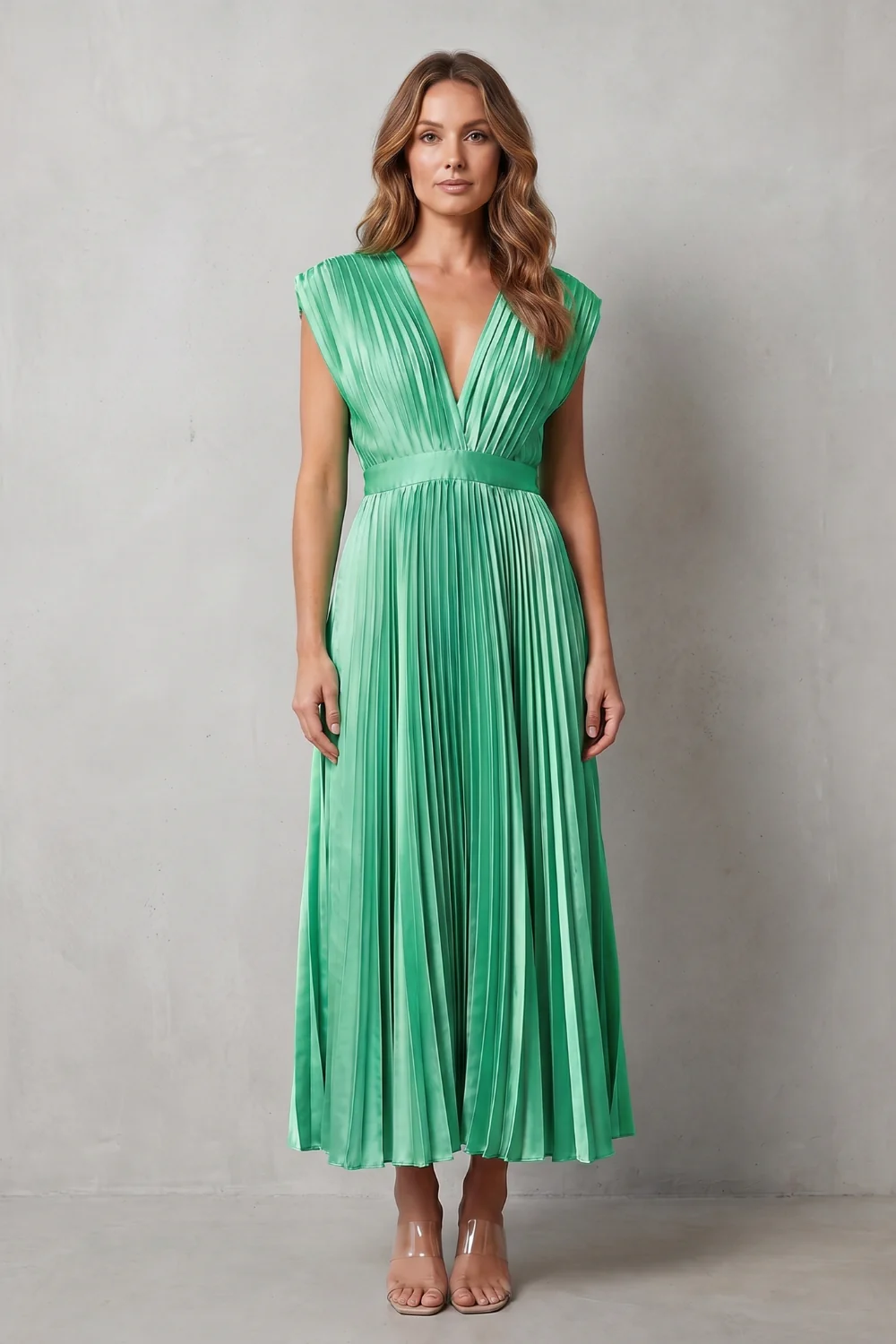Veloria – Flowing pleated elegance – Midi dress - Image 10