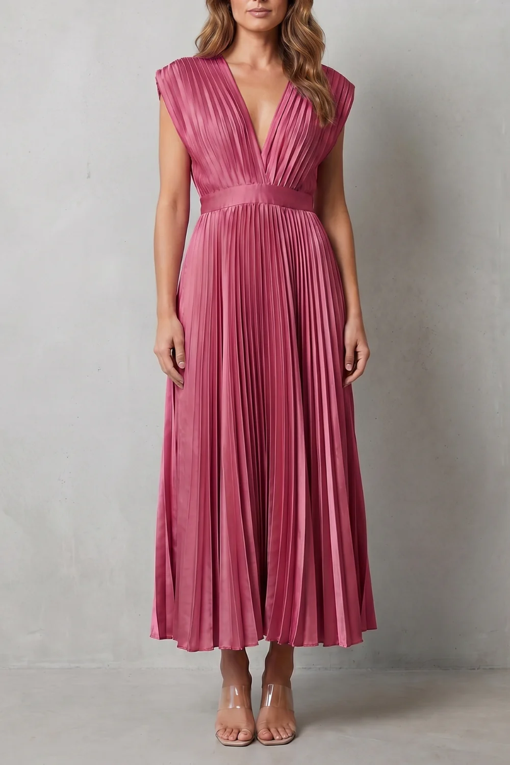 Veloria – Flowing pleated elegance – Midi dress - Image 17