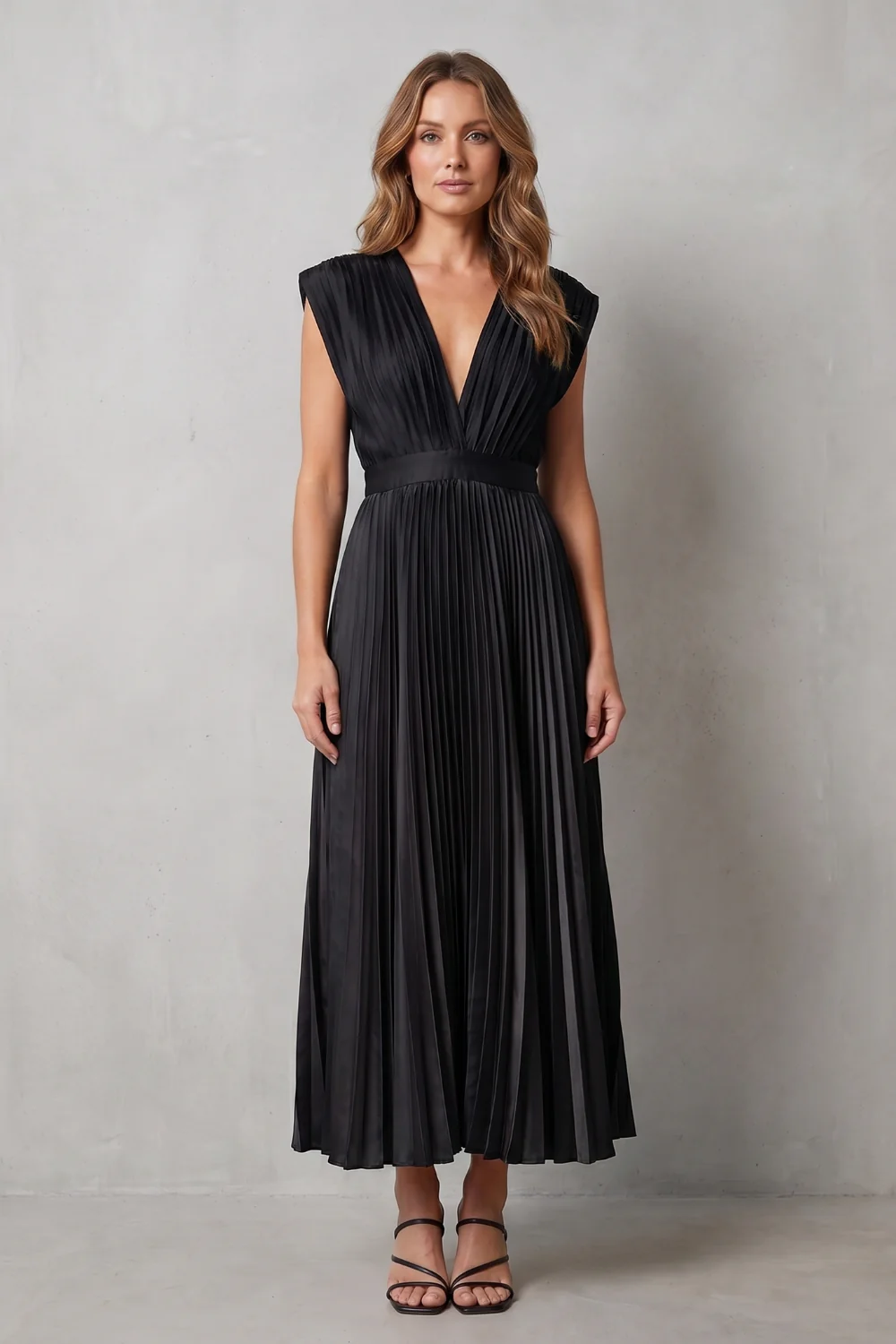 Veloria – Flowing pleated elegance – Midi dress - Image 6
