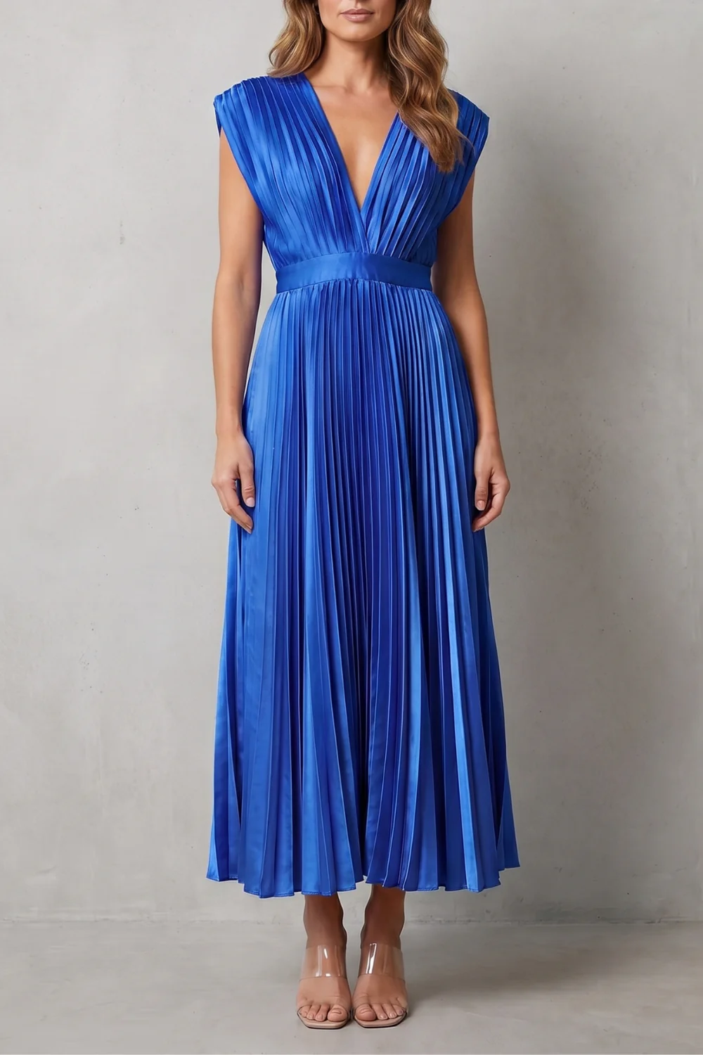 Veloria – Flowing pleated elegance – Midi dress - Image 7