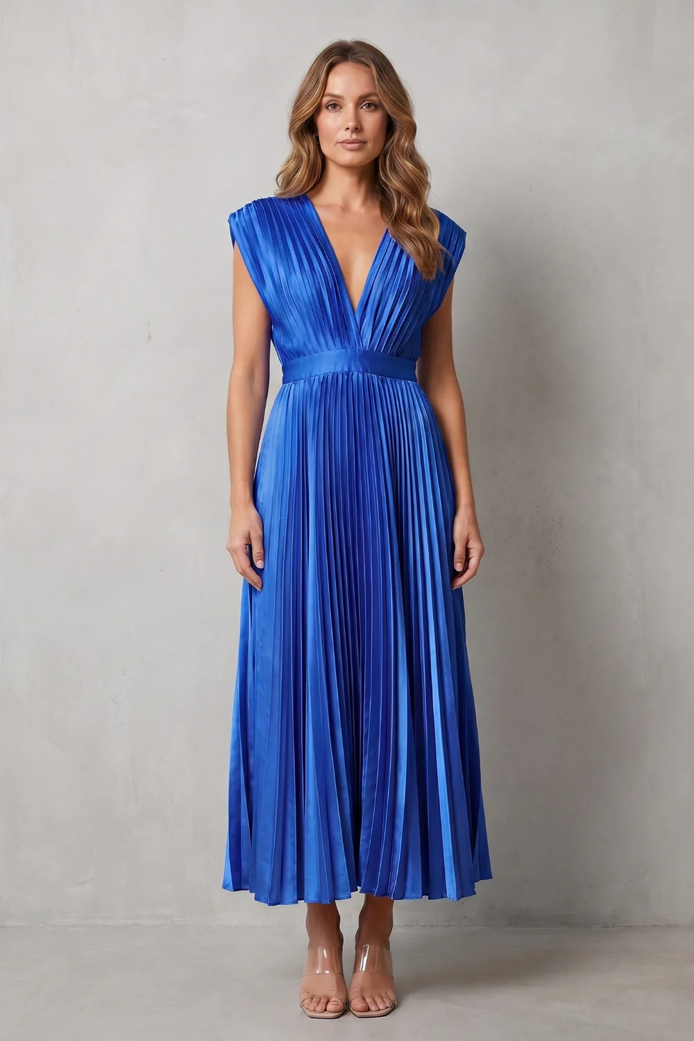 Veloria – Flowing pleated elegance – Midi dress - Image 8