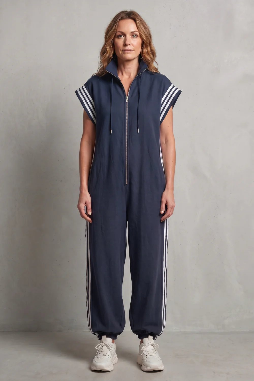 Veloura – Sporty stripe detail – Jumpsuit - Image 8