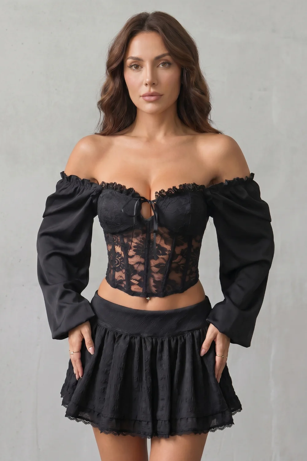 Velouraine – Romantic lace corsetry – Corset top - Image 2