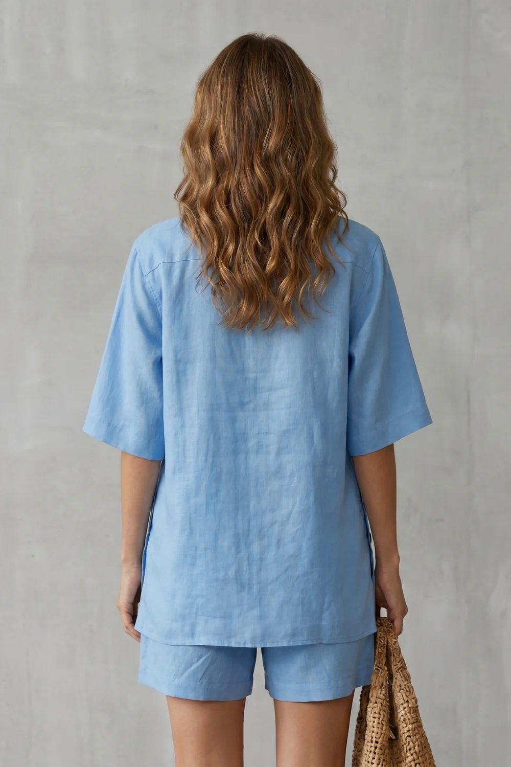 Verdelia – Relaxed button-detail comfort – Shorts set - Image 4
