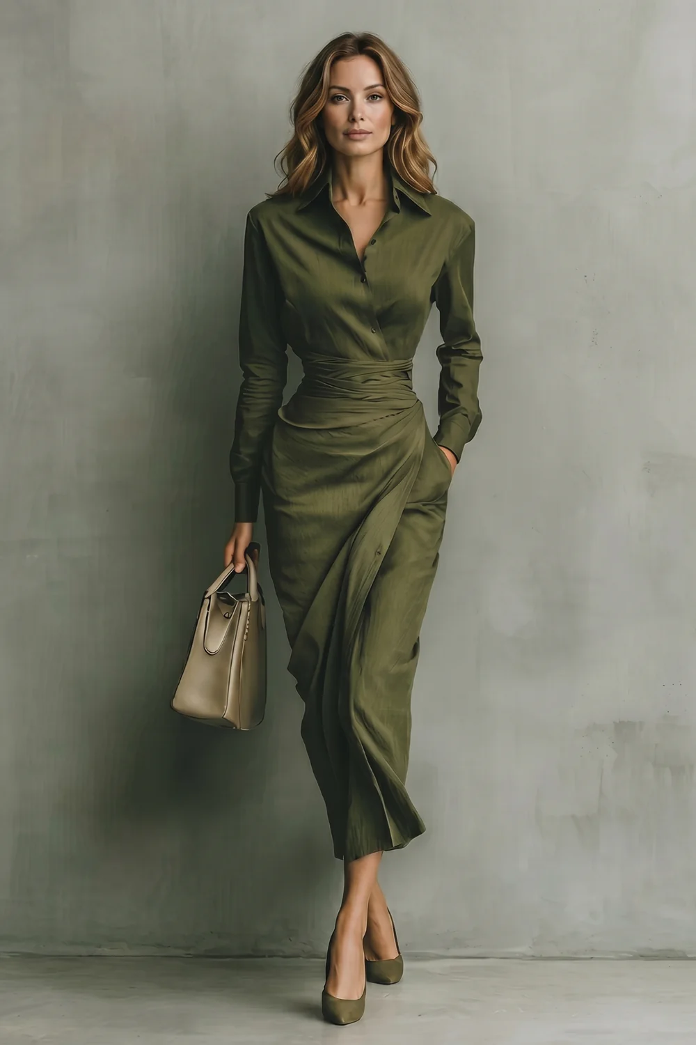 Verdelisse – Draped waist refinement – Maxi dress - Image 2