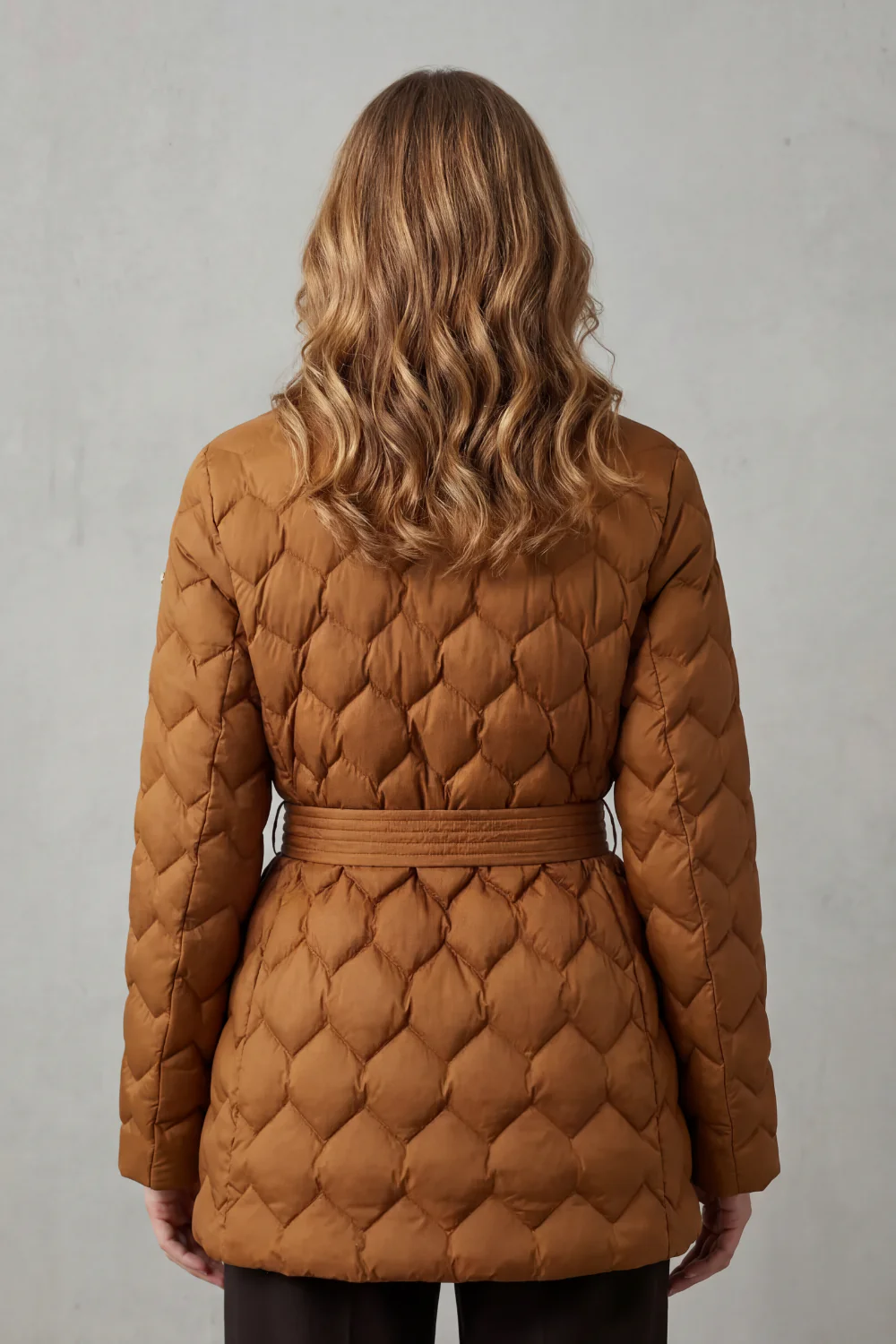 Solenza – Sculpted quilt – Belted puffer jacket - Image 4