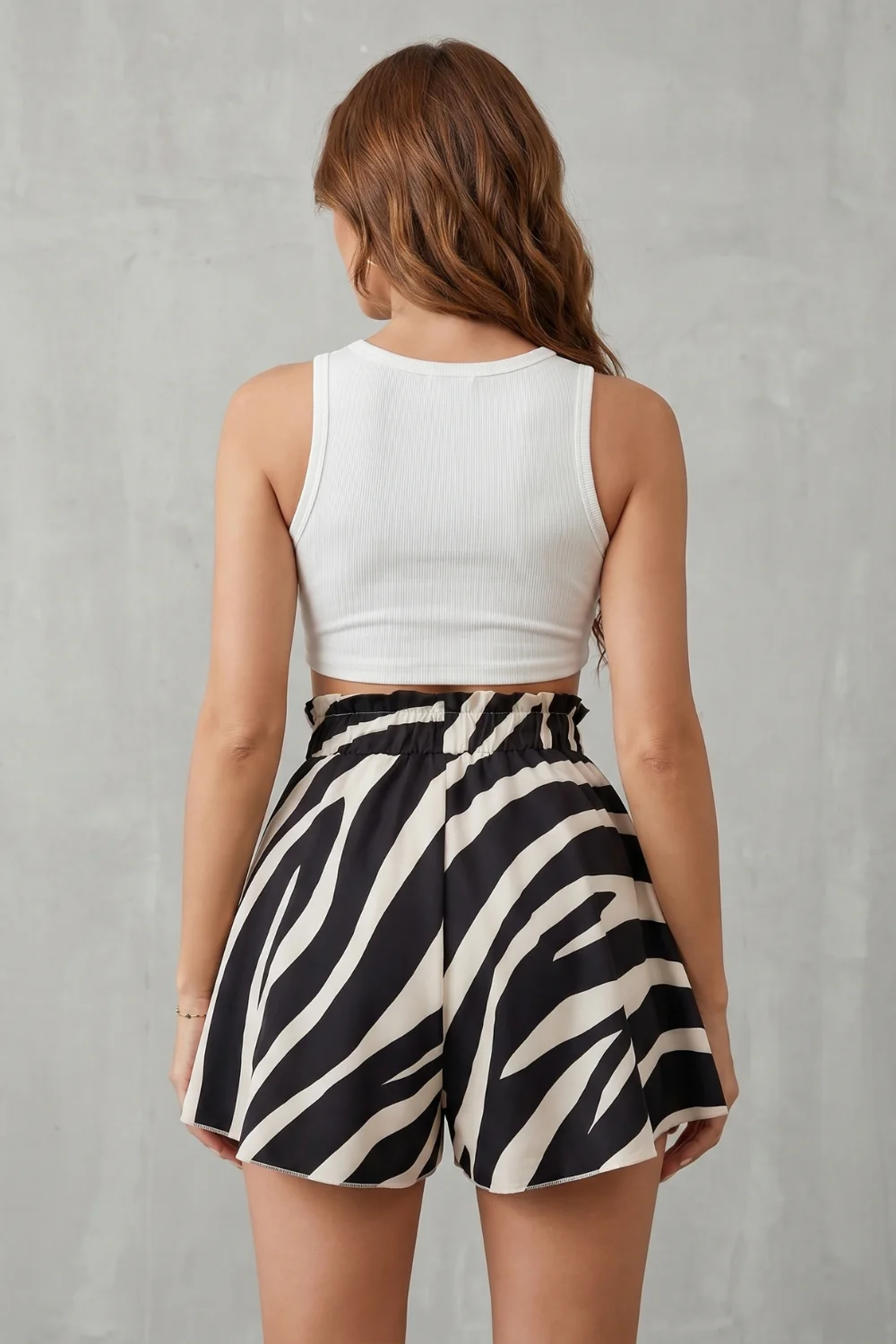 Zéphira – Abstract print flow – Skort shorts - Image 4